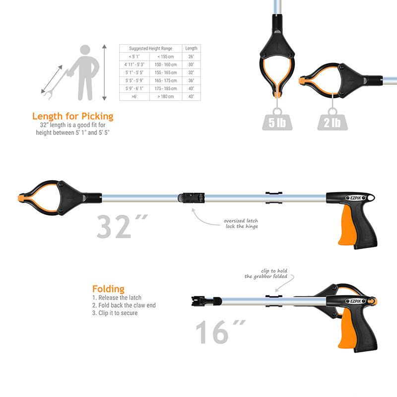 Pro 32" Foldable Grabber